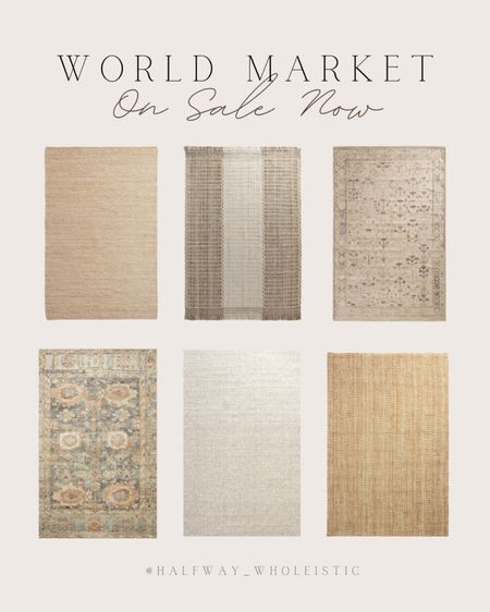 Shop these neutral rugs on sale at World Market!

#livingroom #bedroom #indoor #outdoor #patio 

#LTKSeasonal #LTKhome #LTKsalealert