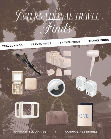 From dual voltage hair tools to compact carry-on bags, these are the international travel finds I swear by...

#LTKTravel