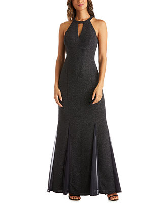 Glitter-Knit Teardrop Petite Gown | Macys (US)