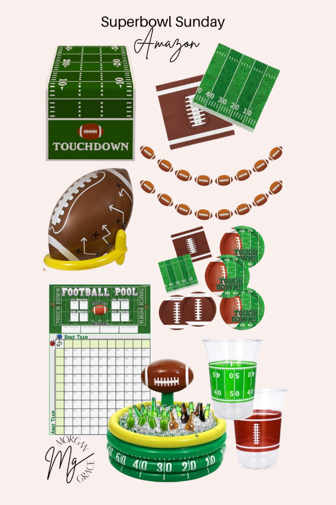 Super bowl Sunday party. Football party. Amazon party. Amazon football decorations. football party decorations  

#LTKparties #LTKfindsunder50 #LTKSeasonal
