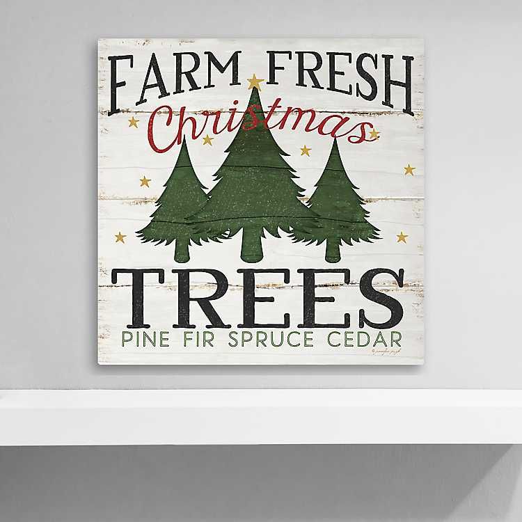 Farm Fresh Christmas Trees Canvas Art Print | Kirkland's Home