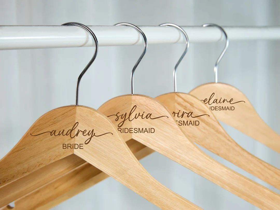 Custom Bridesmaid Hangers Personalized Hangers for Wedding - Etsy | Etsy (US)