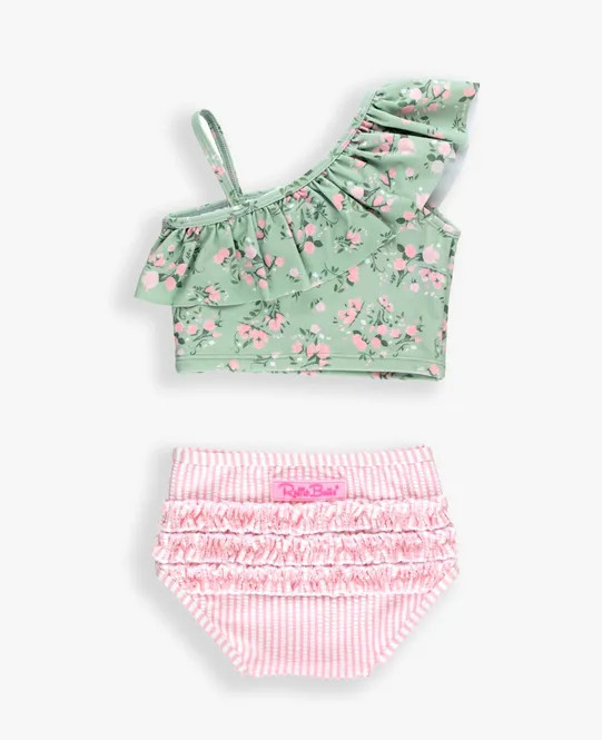 One Shoulder Ruffle Tankini | RuffleButts / RuggedButts