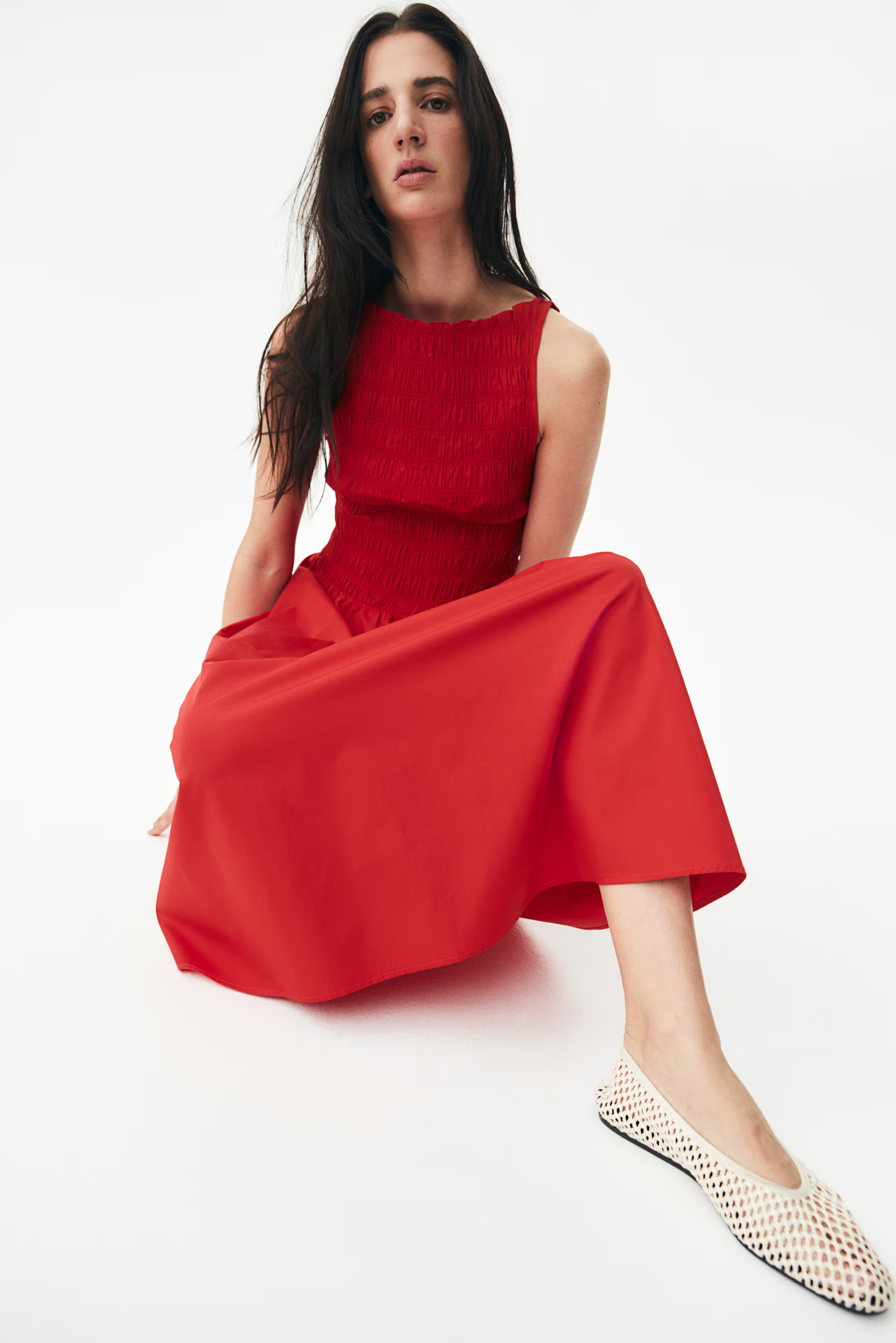 Braided ballet pumps - Light beige - Ladies | H&M GB | H&M (UK, MY, IN, SG, PH, TW, HK)