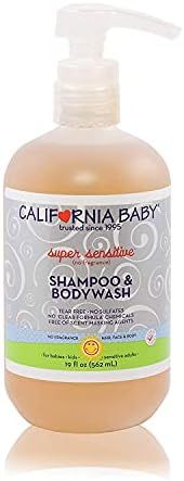 California Baby Super Sensitive Shampoo and Body Wash - Hair, Face, and Body | Gentle, Fragrance ... | Amazon (US)