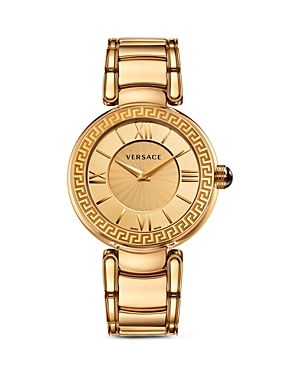 Versace Leda Gold Ion Plated and Stainless Steel Analog Watch, 38mm | Bloomingdale's (US)