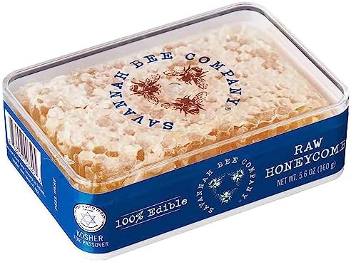 Savannah Bee Company Pure Raw Acacia Honeycomb - All Natural, Edible and Unfiltered Honeycomb - M... | Amazon (US)