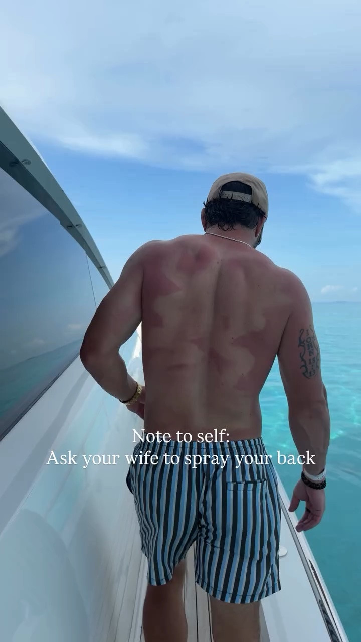 Note to self:
Ask your wife to spray your back