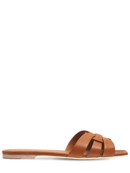 10mm Tribute leather mule sandals | Luisaviaroma