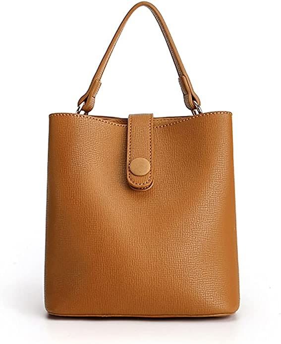 TIJN Crossbody Bag For Women Top-Handle Leather Fashion Tote Shoulder Bag Medium Size Retro Bucke... | Amazon (US)