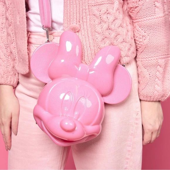 Loungefly Exclusive Limited Edition Pink Minnie Mouse Figural Crossbody | Poshmark