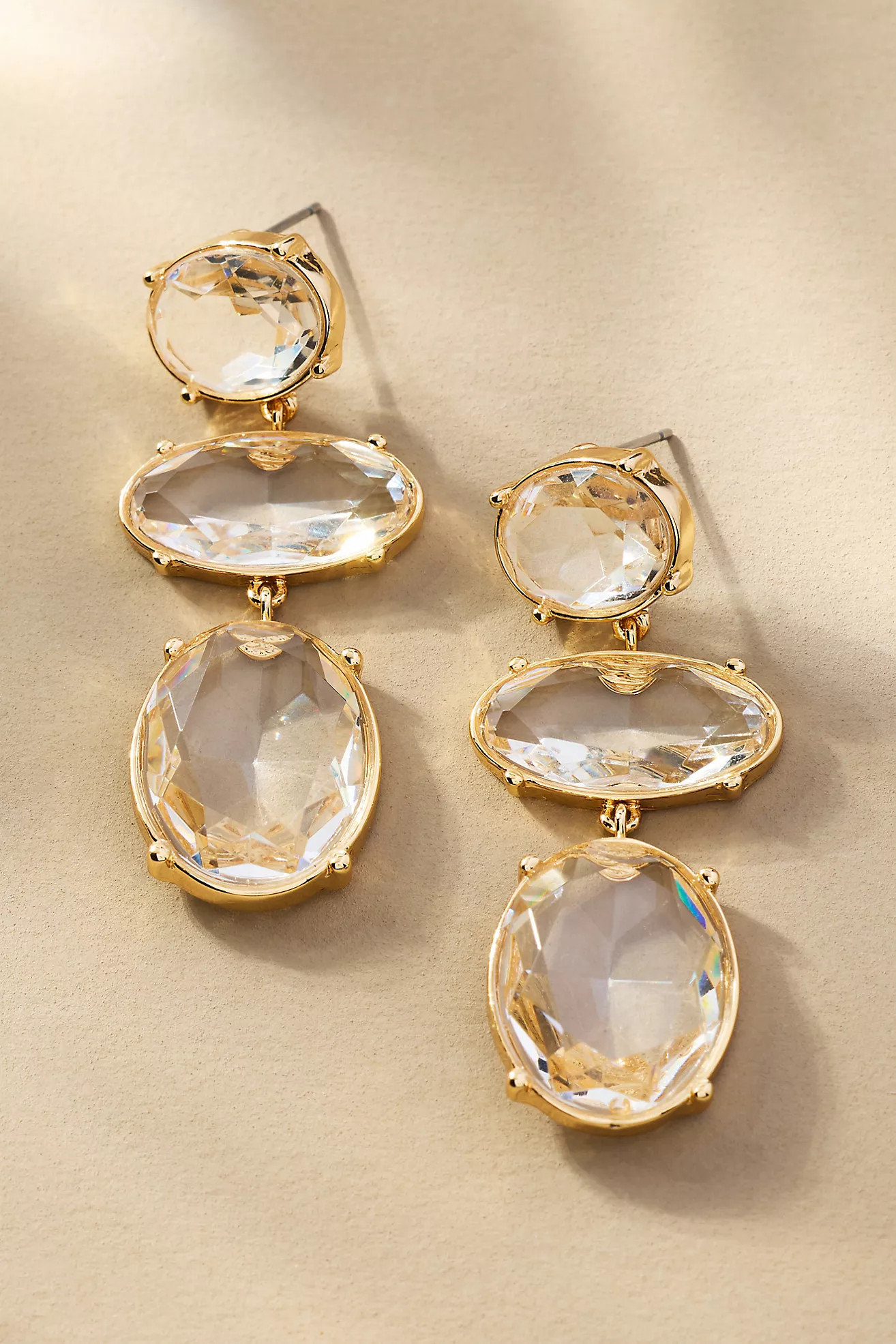 Shaped Crystal Drop Earrings | Anthropologie (US)
