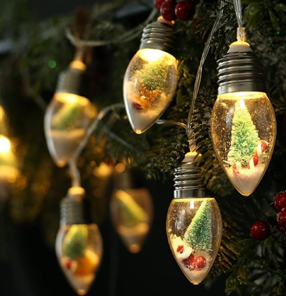 How CUTE are these Christmas “snow globe” string lights!?! Immediately yes 🎄💫

#LTKHoliday #LTKHome #LTKSeasonal