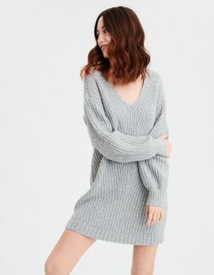 AE V-Neck Sweater Dress | American Eagle Outfitters (US & CA)