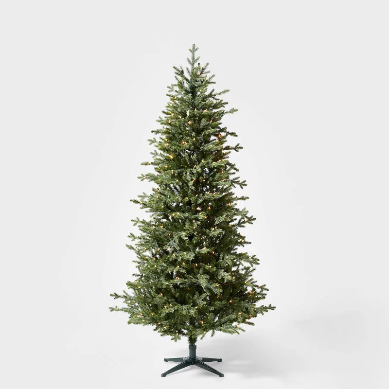 7' Pre-Lit Indexed Balsam Fir Artificial Christmas Tree Clear Lights - Wondershop™ | Target