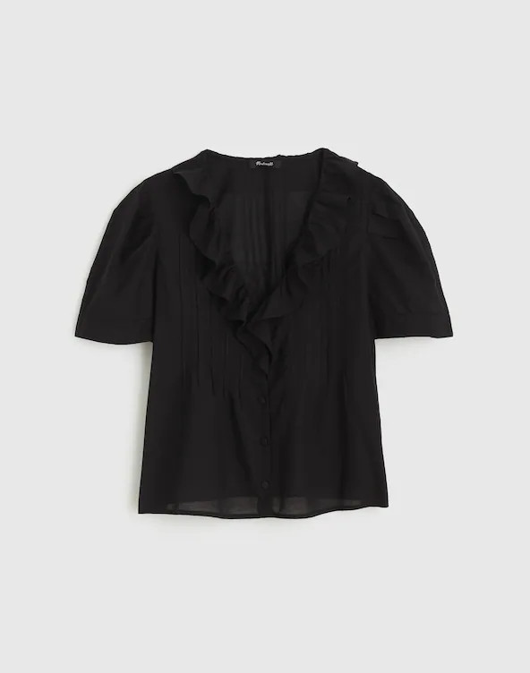 Ruffled Pintuck Top | Madewell