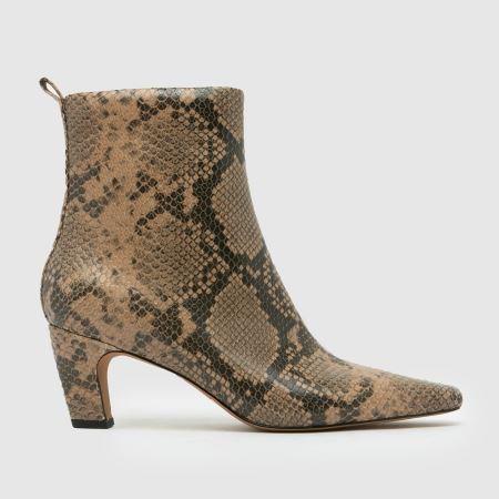 Womens Beige & Brown schuh Blakely Leather Chisel Boots | schuh | Schuh