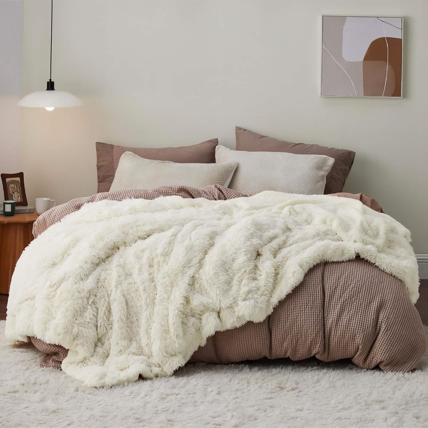 Bedsure Fuzzy Faux Fur Blanket | Bedsure