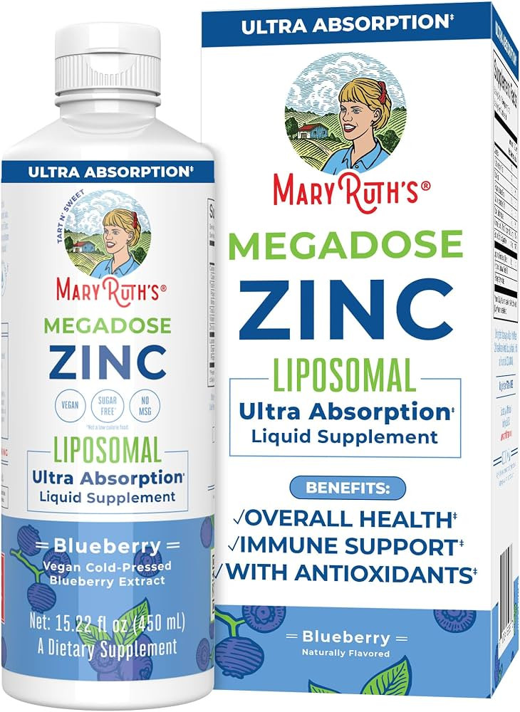 MaryRuth Organics Nutritional Supplement | Liposomal Liquid Zinc Supplement with Vitamin E | Over... | Amazon (US)