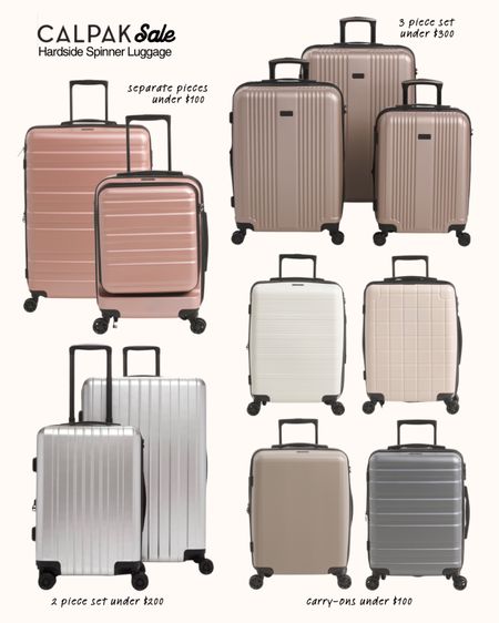 Calpak Hardside Spinner luggage on sale sold in sets or separately. TSA compliant lock feature, lined interior with pockets, and these come in lots of colors and sizes.


#LTKtravel #LTKhome #LTKsalealert
