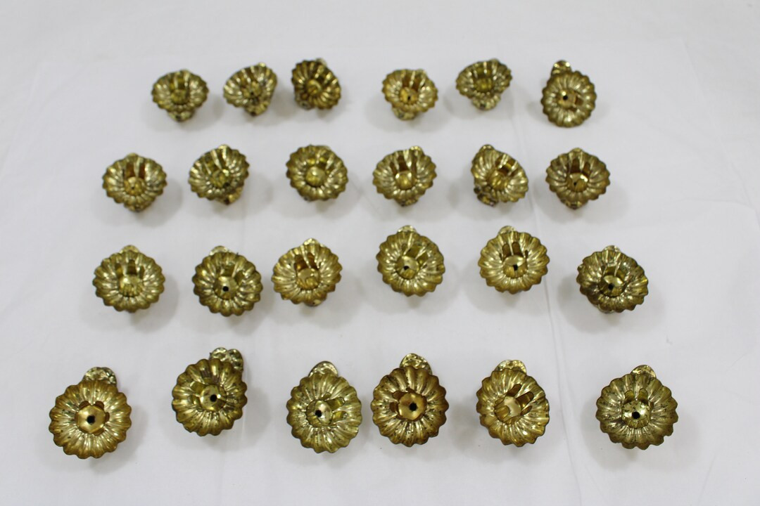 Christmas Tree Candle Holders German Style Metal Candle Holders Clip on Candle Holders 24 Brass C... | Etsy (US)