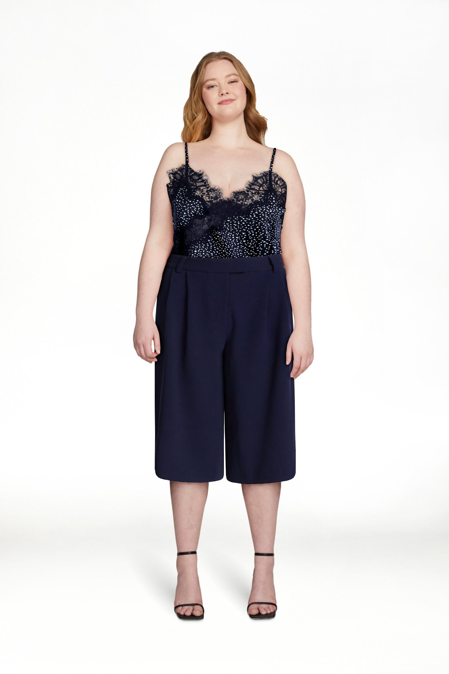 Devil Wears Prada Scoop Collection Women’s High Rise Pleated Culottes, 15" Inseam, Sizes 0-20 | Walmart (US)