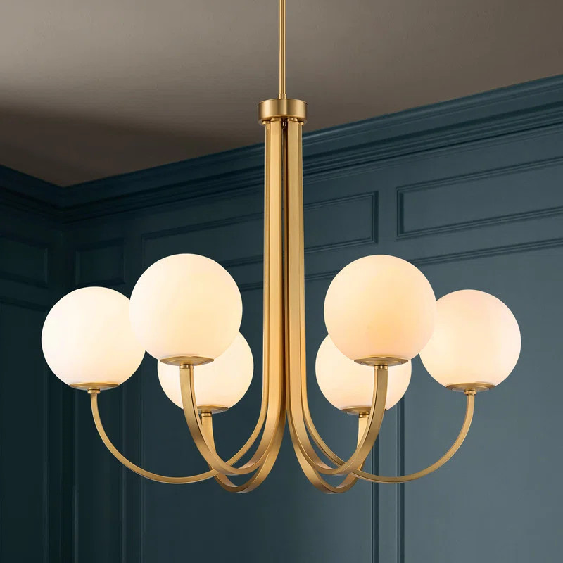 6 - Light Glass Bubble Dimmable Sputnik Sphere Chandelier | Wayfair North America