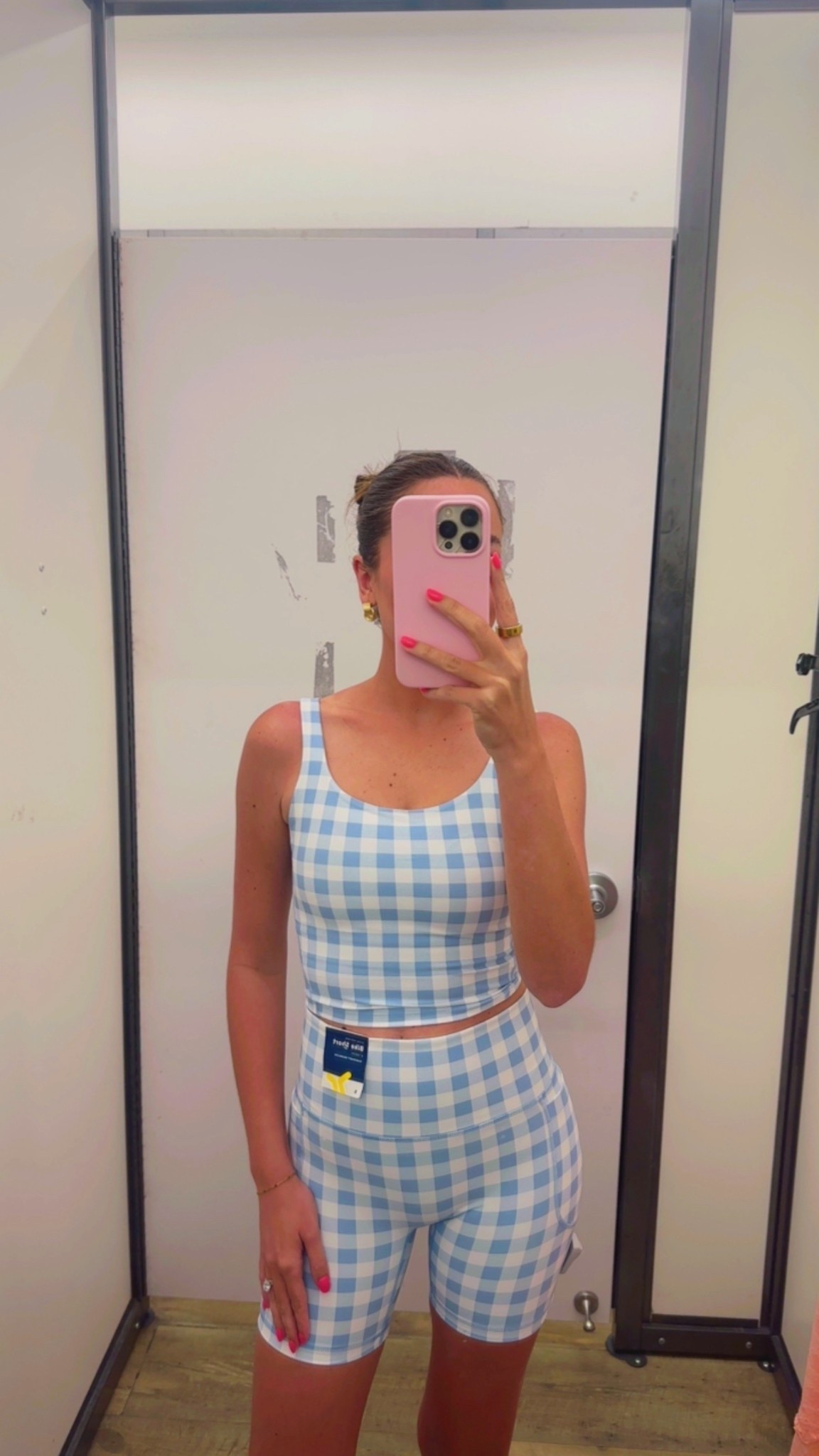 Old navy blue gingham set🩵 matching set, two piece set, activewear, workout outfit, comfy ootd, summer outfit inspo, outfit ideas 

#LTKootd #LTKActive #LTKfitnessgoals