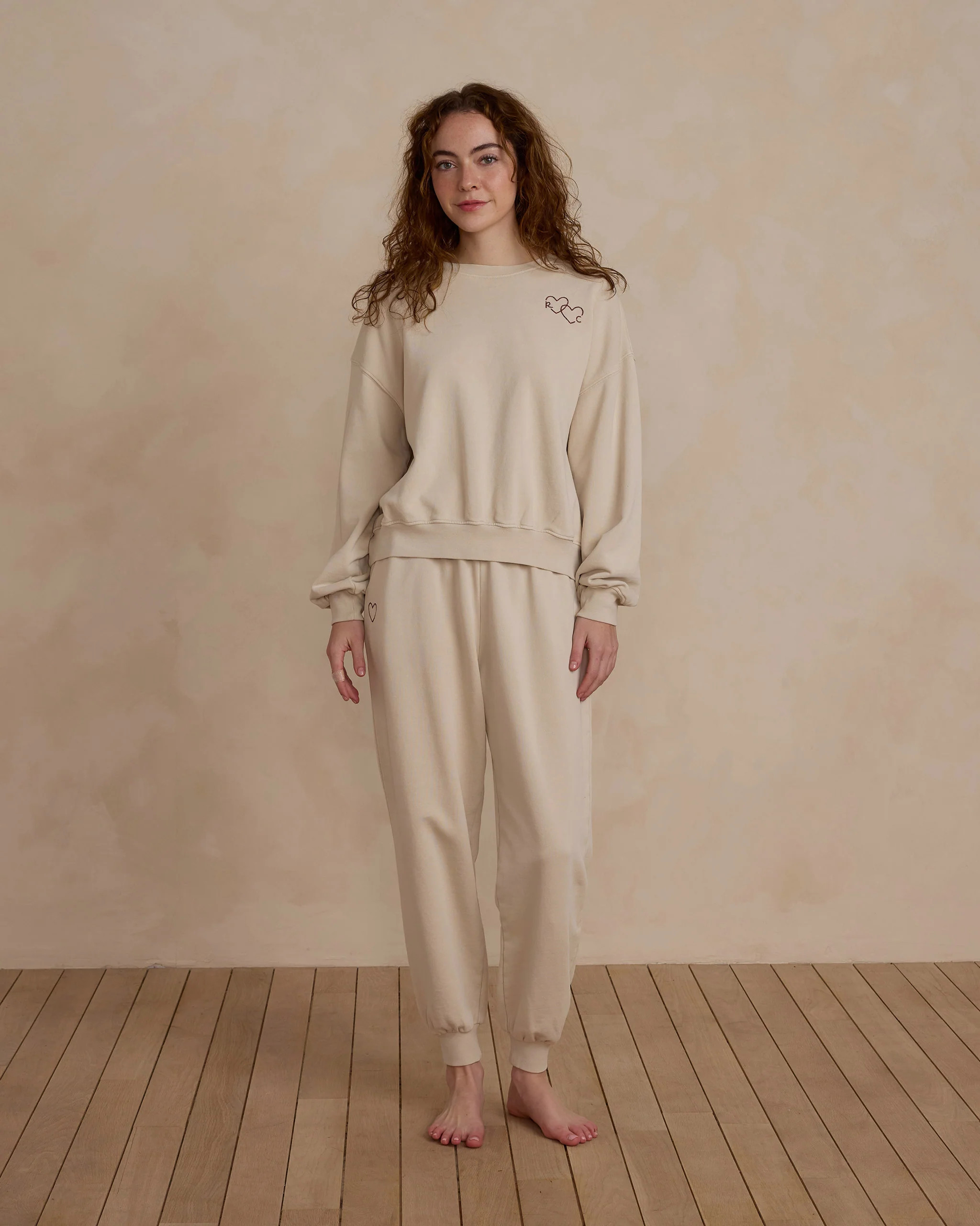 Relaxed Sweatpant | Stone | Rylee + Cru