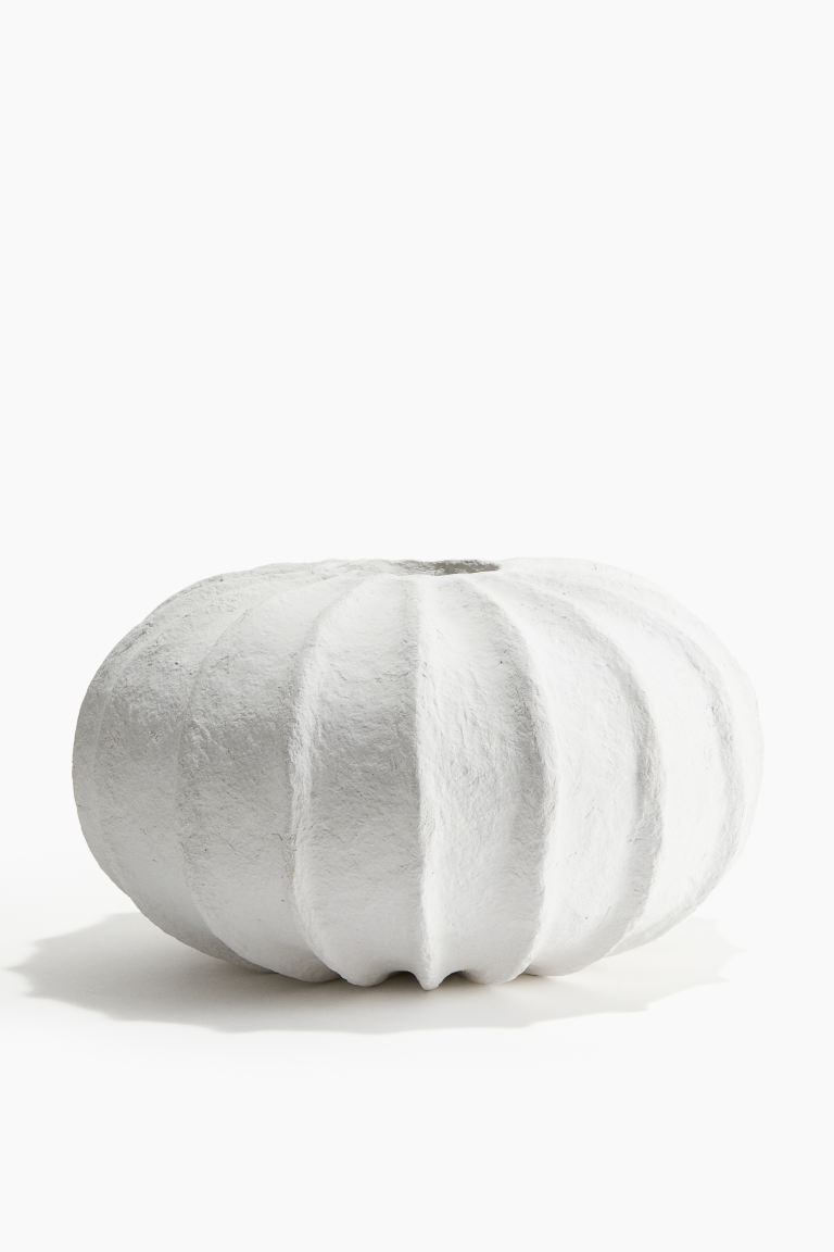 Large Papier-maché Vase - Natural white - Home All | H&M US | H&M (US + CA)
