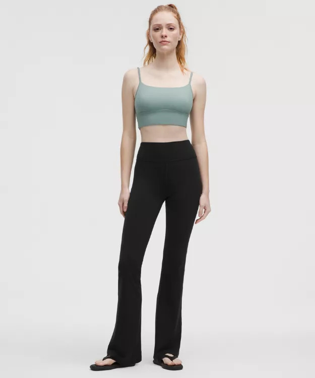 Groove Hose mit ausgestelltem Bein und hohem Bund aus Nulu   Normale Länge | lululemon DE