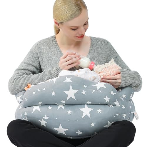 Chilling Home Nursing Pillow for Breastfeeding, Adjustable Nursing Pillow Breast Feeding Pillow Bottle Feeding, Breastfeeding Essentials for Newborn, Removable Cover | Amazon (US)