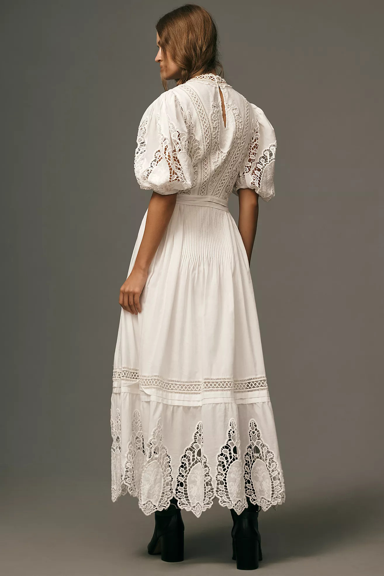 Forever That Girl Mock-Neck Lace Maxi Dress | Anthropologie (US)