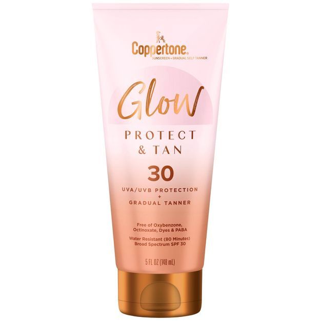 Coppertone Protect and Tan Glow Sunscreen Lotion - SPF 30 - 5 fl oz | Target