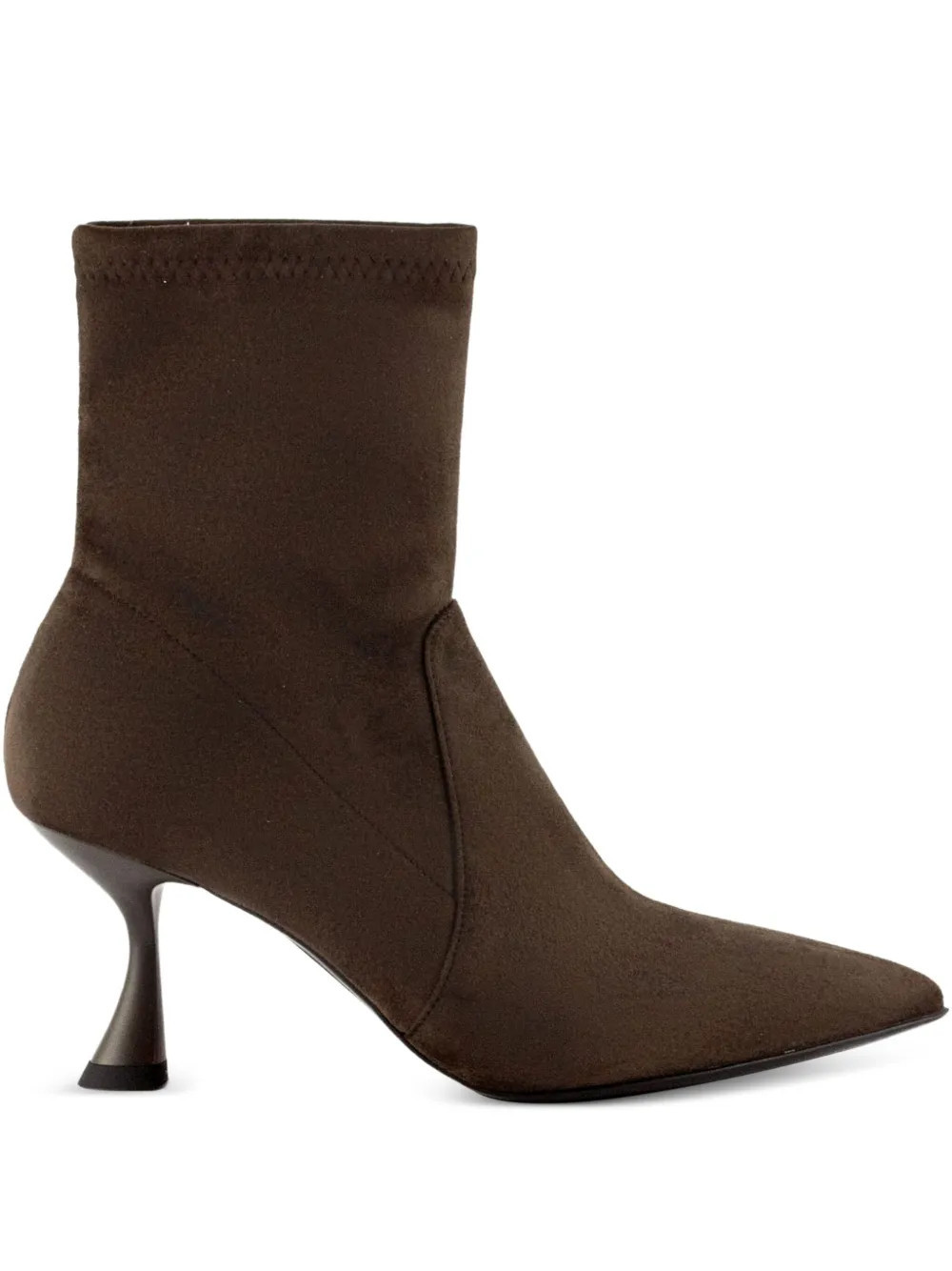Sergio Levantesi 55mm pointed-toe sock boots - Brown | Farfetch Global