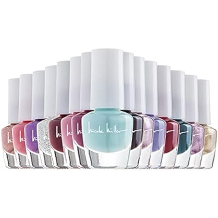 Nicole Miller Total Nudes Nail Polish Collection, Set of 6 Unique Glossy and Shimmery Nail Polish Co | Amazon (US)