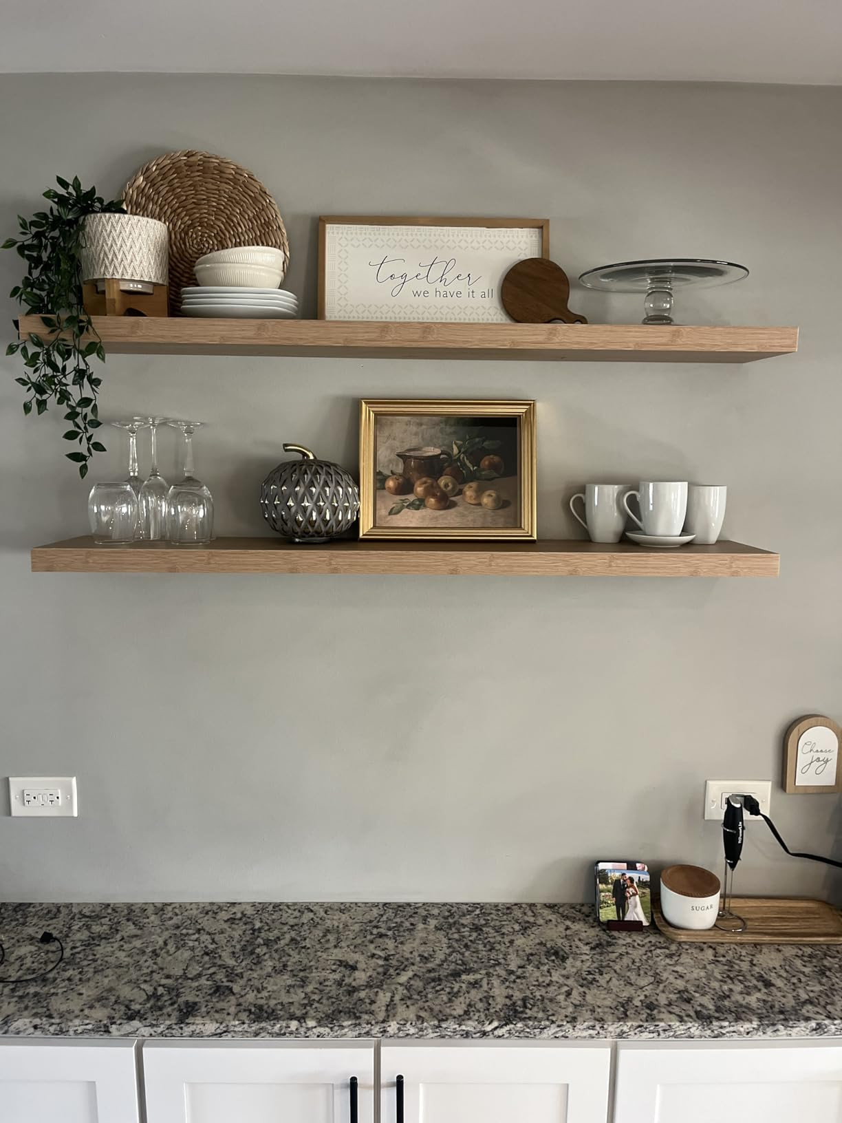 Sorbus Floating Shelves for Wall - 35 Inch Long Bathroom Shelves, Wall Decor for Bedroom, Kitchen... | Amazon (US)