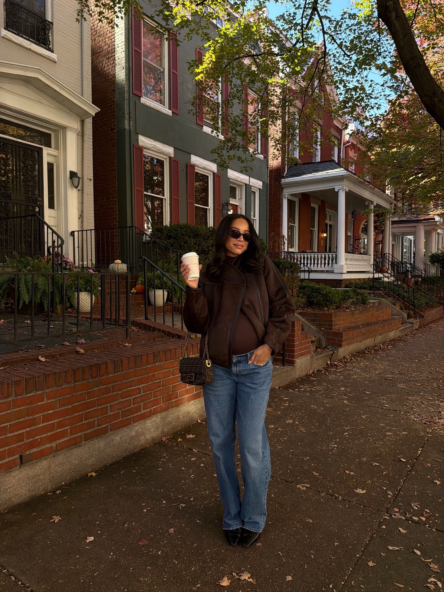 Jackets make the outfit in the fall and this chocolate brown jacket is perfection! It is fleece lined with suede exterior. Wearing size 29 jeans, size S turtleneck and size S jacket 

Fall outfit 
Fall fashion 
Zara outfit 
Bump friendly outfit  
Thanksgiving outfit  
Denim

#LTKFindsUnder100 #LTKSeasonal #LTKStyleTip