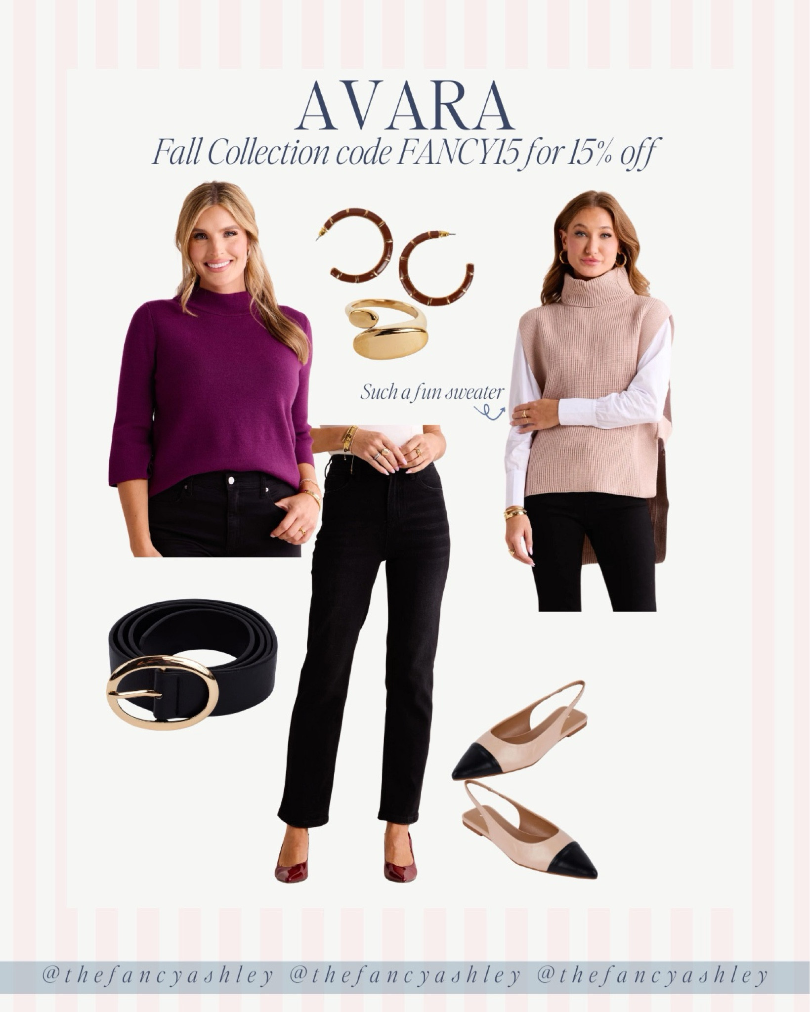Fall outfit idea from Avara. Dress up your look with this poncho style sweater, flats and statement jewelry. 
Use code FANCY15 for 15% off!



#LTKSeasonal #LTKStyleTip #LTKFindsUnder100