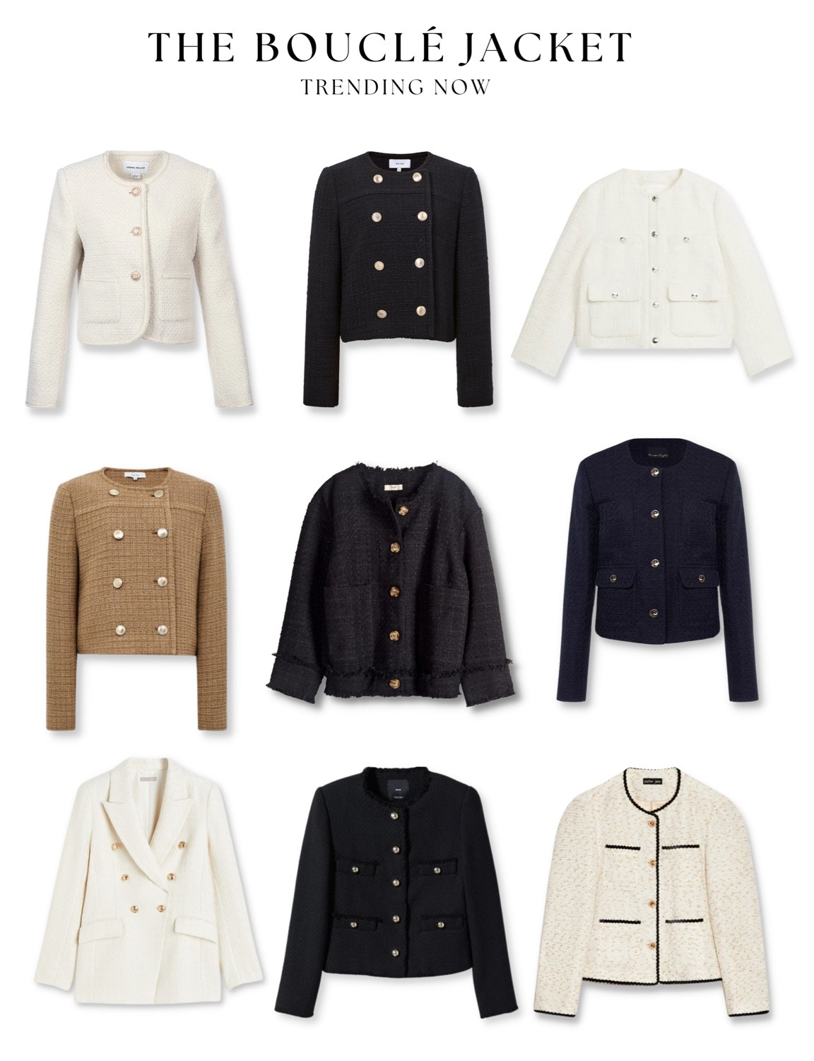 The Bouclé Jacket Edit ✍️ 

#LTKSeasonal #LTKstyletip #LTKeurope