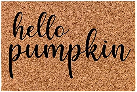 Doormat Natural Coco Coir Door Mat Hello Pumpkin (24" x 16") | Amazon (US)