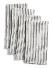 4pk Linen Boat Striped Napkins | TJ Maxx