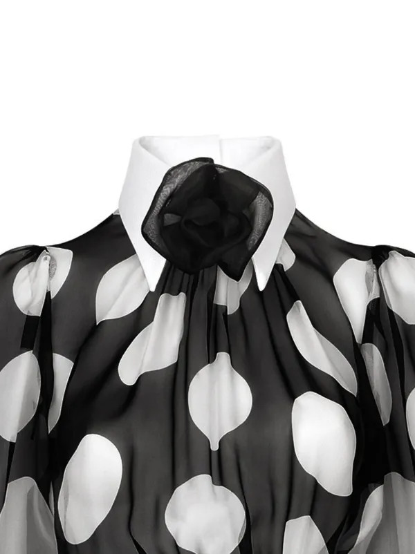 Dolce & Gabbana polka-dot Print Dress | Black | FARFETCH NZ | Farfetch Global