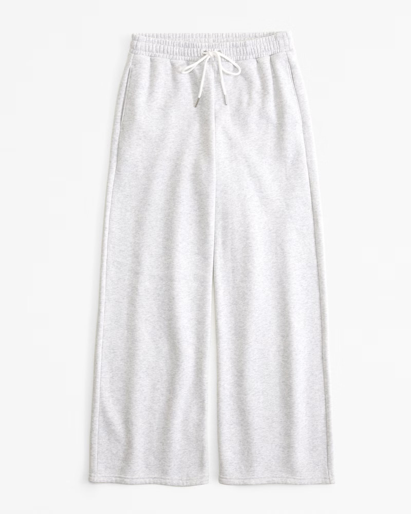 Essential Mid Rise Wide Leg Sweatpant | Abercrombie & Fitch (US)