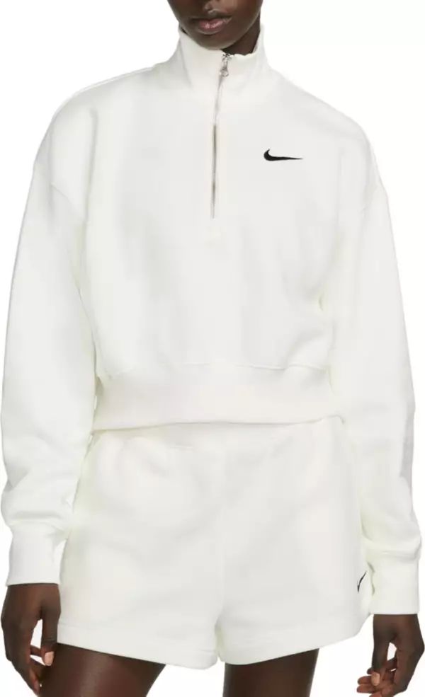 Nike Sportswear Women's Phoenix Fleece Oversized 1/2-Zip Crop Sweatshirt | Dick's Sporting Goods