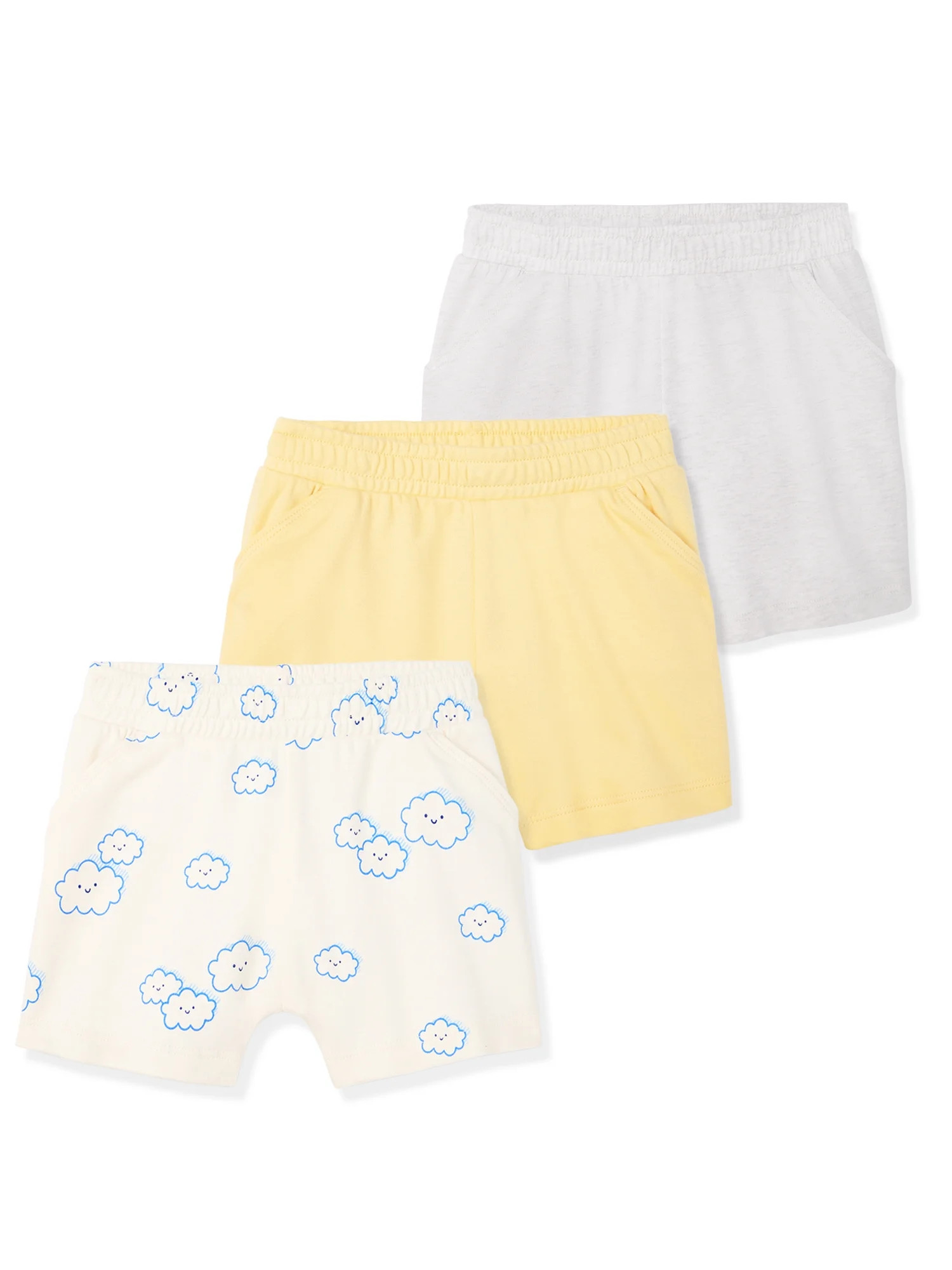 Garanimals Baby Boy Cotton Pull-On Shorts, Solids & Prints, 3-Pack, 0–24M | Walmart (US)