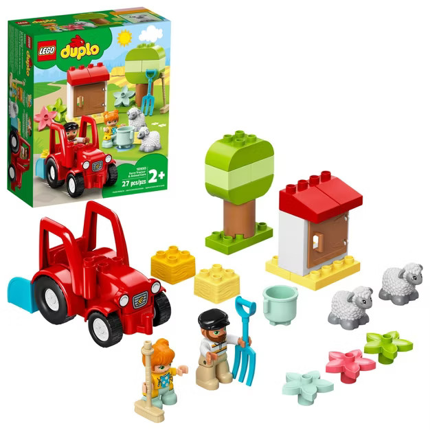LEGO DUPLO Town Farm Tractor & Animal Care Building Toy 10950 | Target