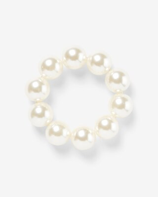 Oversized Pearl Ponytail Holder | Express
