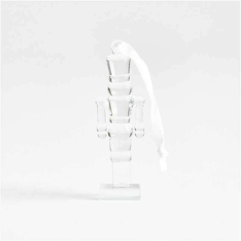 Glass Nutcracker Christmas Tree Ornament | Crate & Barrel | Crate & Barrel