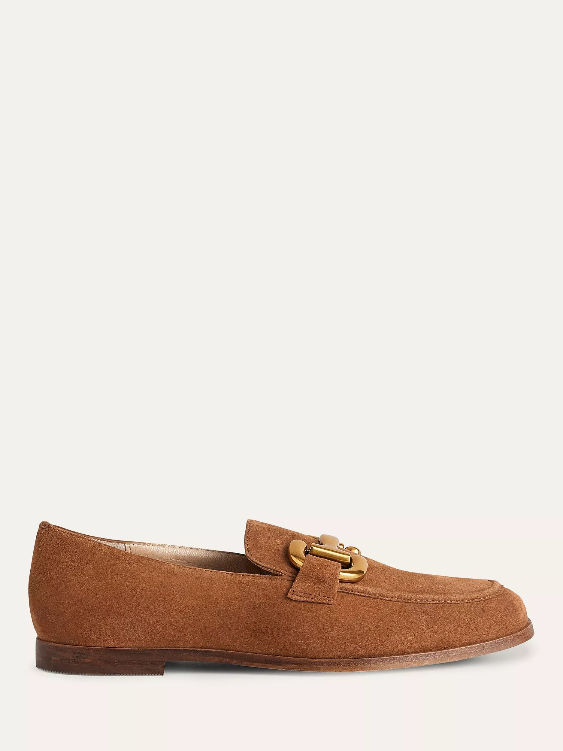 Boden Iris Snaffle Suede Loafers, Ginger Snap | John Lewis (UK)